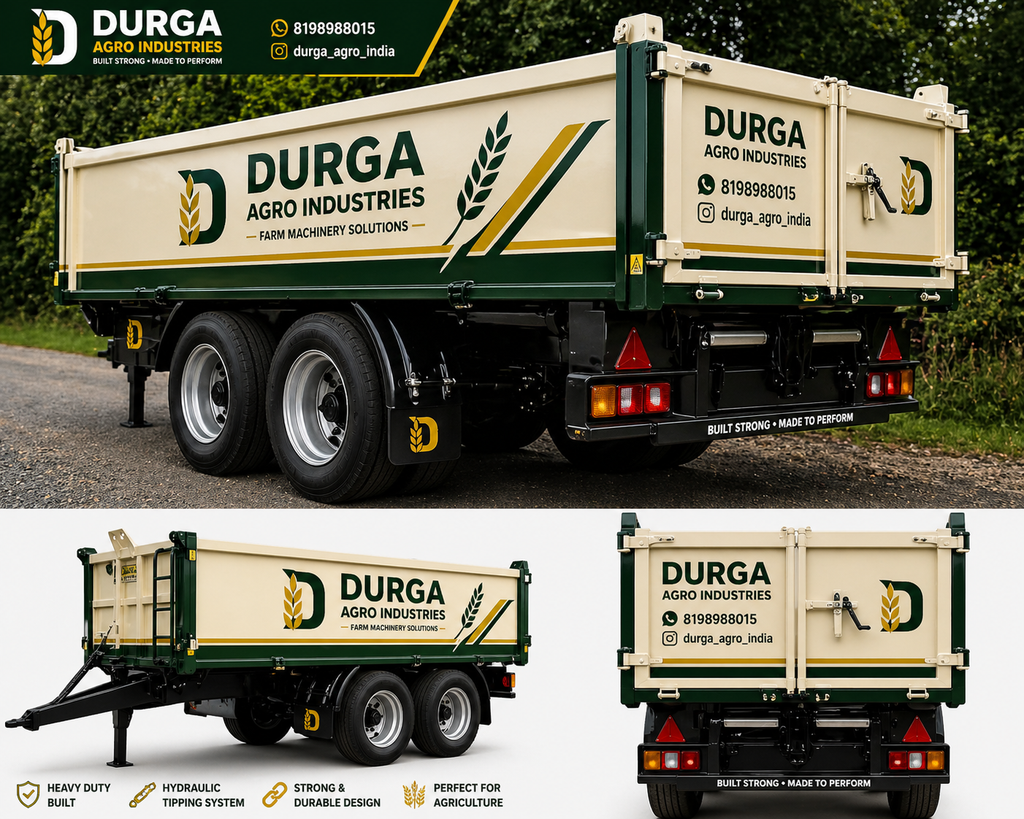 14 ft trolley trailer by DURGA AGRO INDUSTRIES – view 4