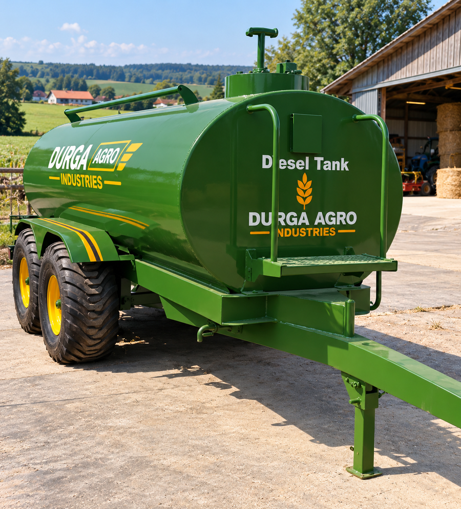 4000 LTR green diesel tanker with fuel pump by DURGA AGRO INDUSTRIES