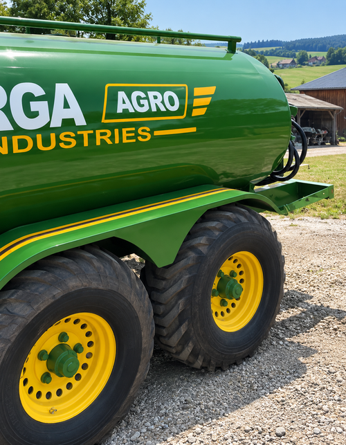 4000 LTR green diesel tanker with fuel pump by DURGA AGRO INDUSTRIES – view 2